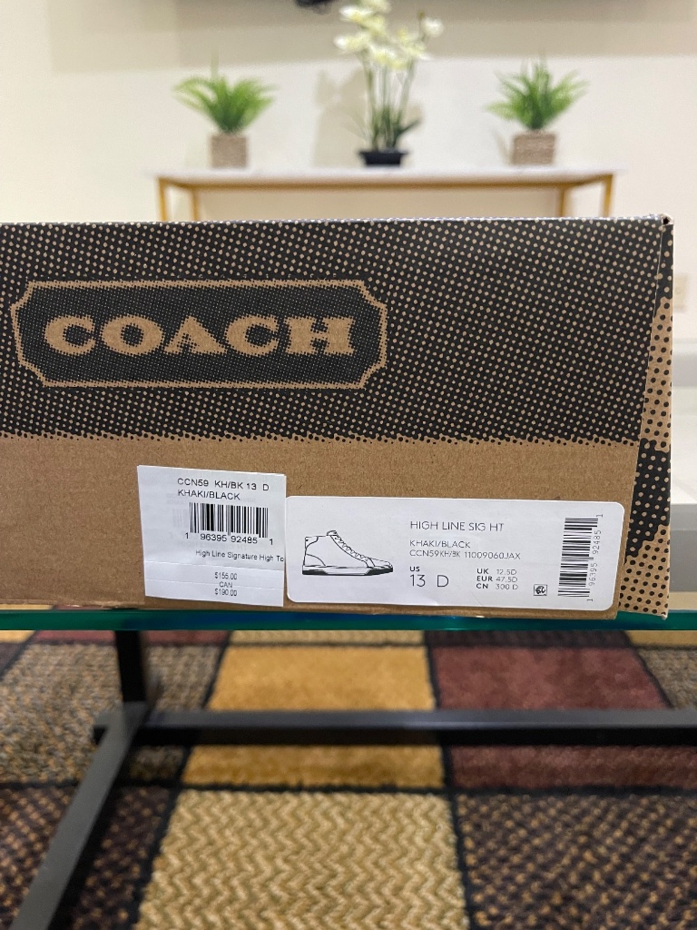 Men's COACH Signature Canvas Sneakers Size 13 - Picture 8 of 12